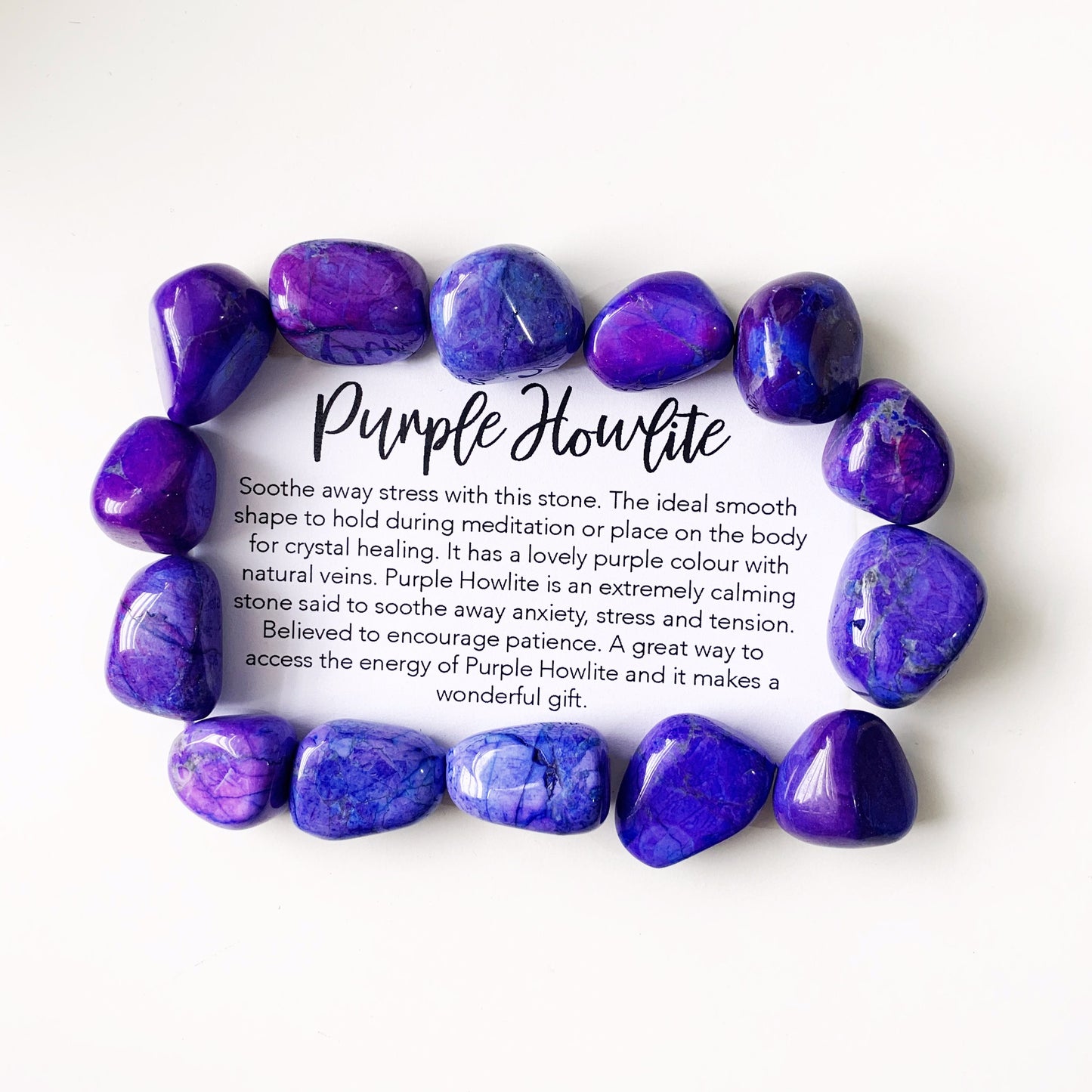 Purple Howlite Tumble Stone