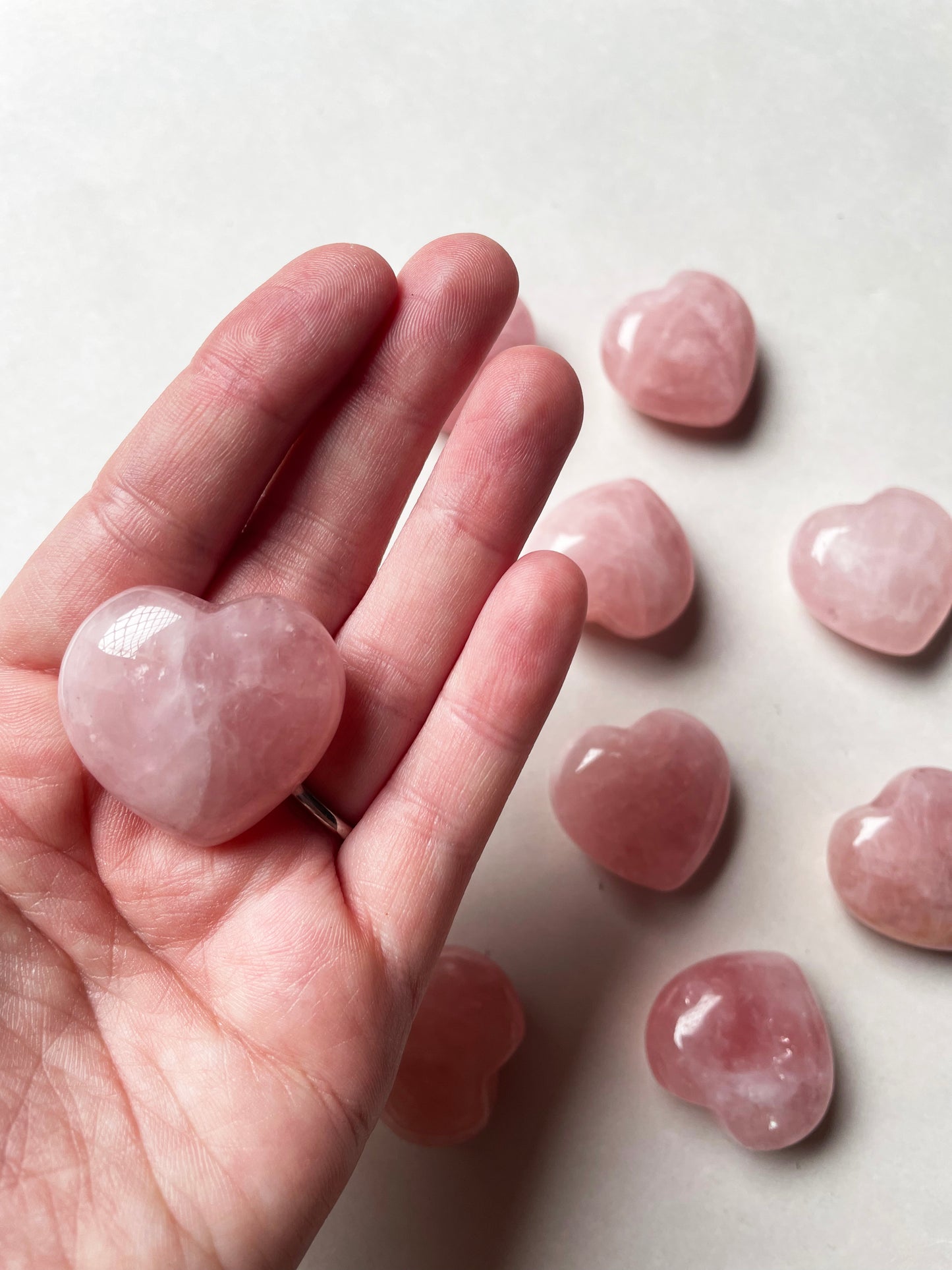 Rose Quartz Hearts