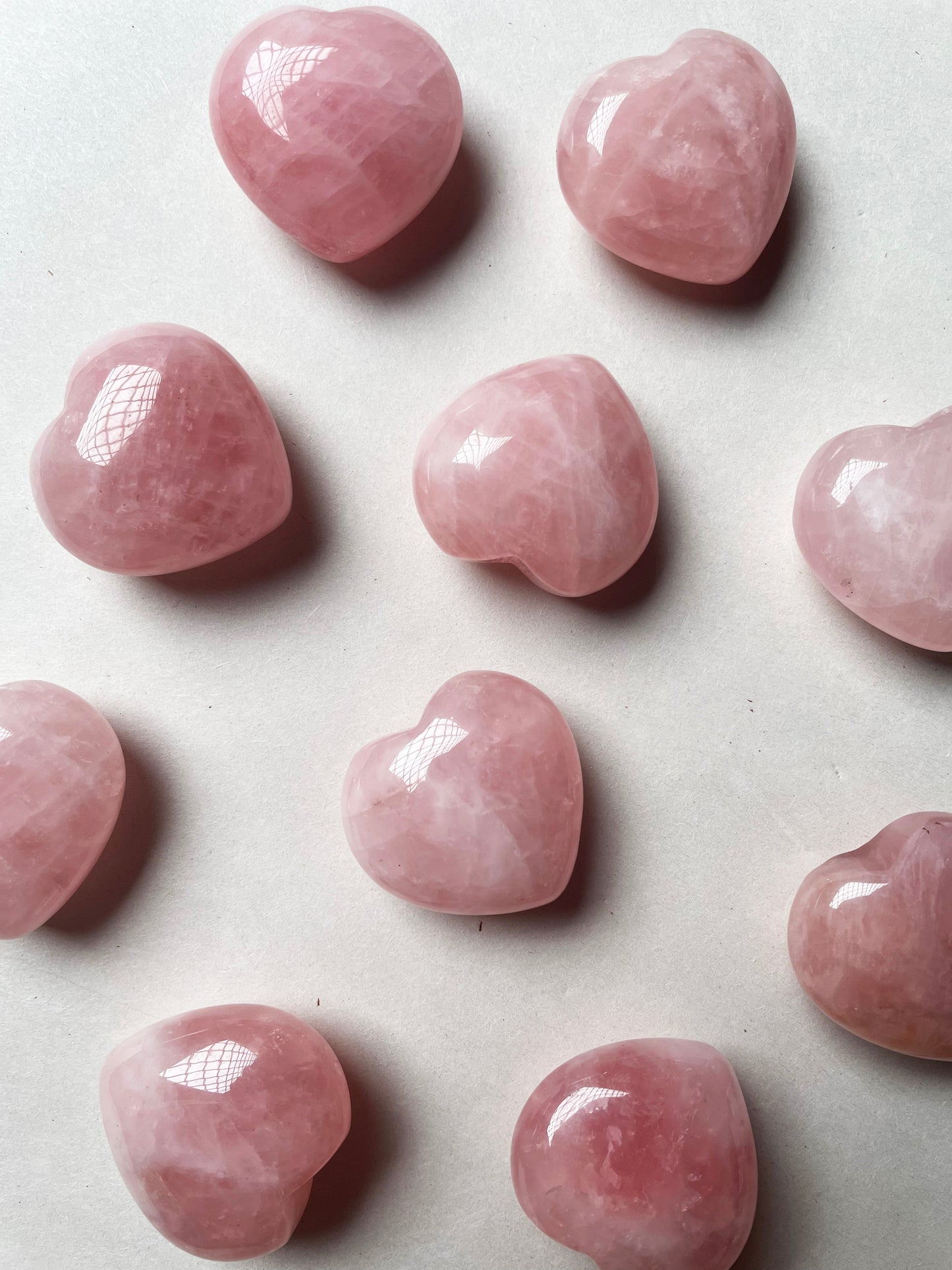 Rose Quartz Hearts