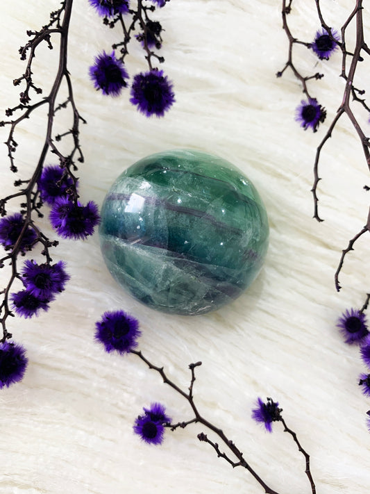 Rainbow Fluorite Sphere