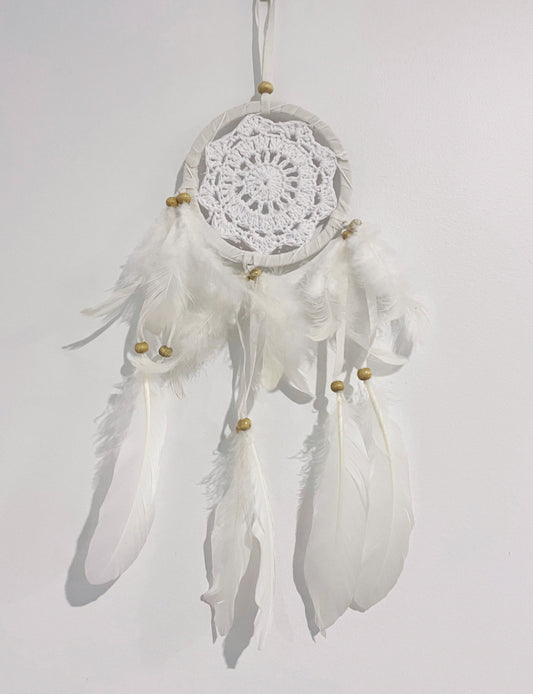 Dream Catcher White + Single Beads