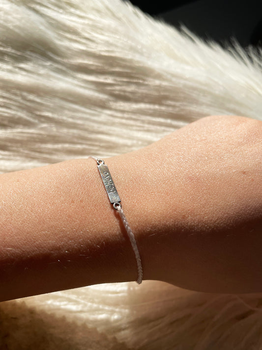 Believe Wish Bracelet White