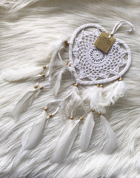 Dream Catcher Heart White