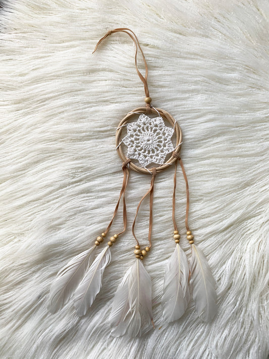 Dream Catcher Bamboo Crochet + Brown