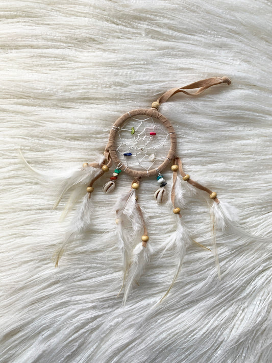 Dream Catcher Mini Tan + Crystals