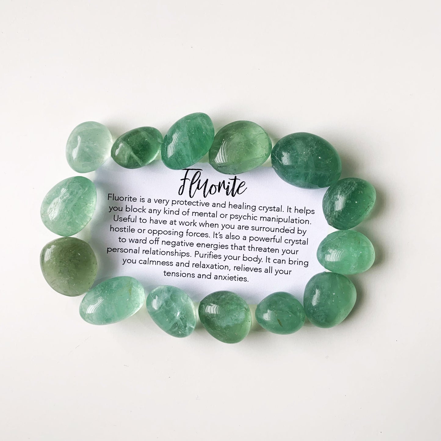 FLUORITE TUMBLE STONE
