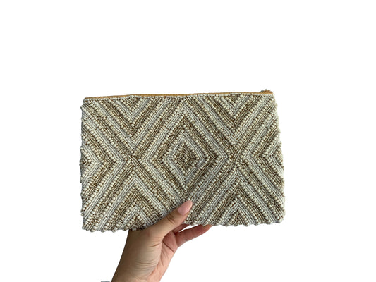 Beaded Clutch Sandy Diamond Large