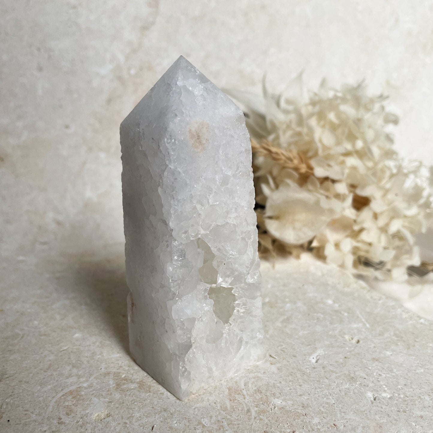 White Agate Geode Tower #2
