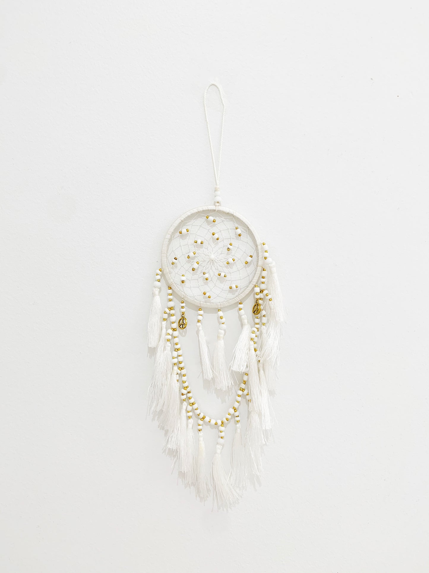 Dream Catcher White and Gold