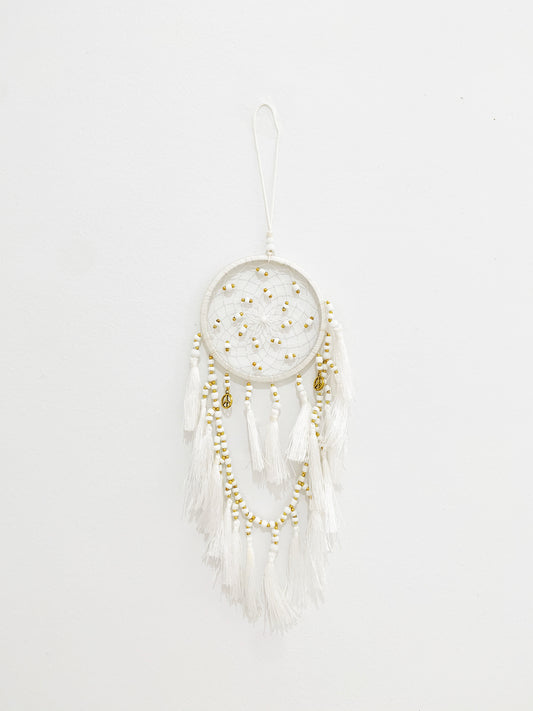 Dream Catcher White and Gold