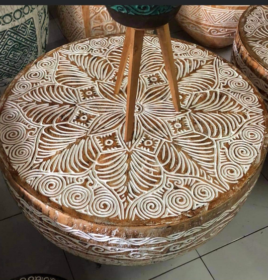 Carved Coffee Table - LAST ONE